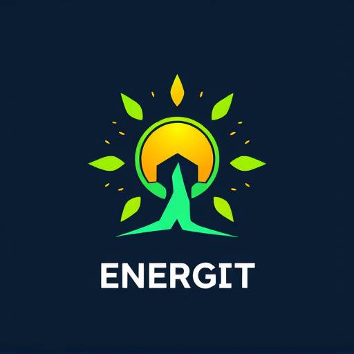 Identiteitontwikkeling voor een start-up in de duurzame energie sector met een futuristisch logo.