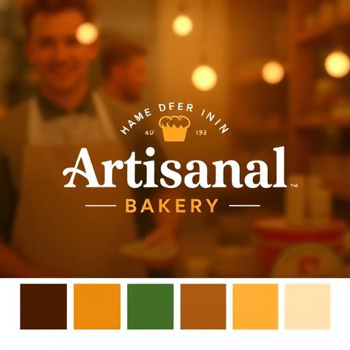 Vernieuwde merkidentiteit met logo, kleurenpalet en typografie voor een ambachtelijke bakkerij.
